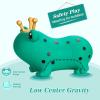 INPANY Bouncy Horse, Frog Hopper Toys, Toddlers Bouncing Animal Hopping Toys, Inflatable Ride on Rubber Bouncer, Outdoor Indoor Baby Birthday Gifts for 2 3 4 Year Old Girls Boys view 3