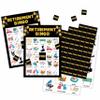 Chuxvon Retirement Bingo Cards, Gold and Black Theme Game for 24 Players, Bingo Activities for Adult Family Friends Office, Retirement Party Favors Supplies Decorations(06) view 1