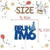 Bruh I'm 6 Cake Topper Blue Glitter 6th Birthday Party Cake Decor for Kids Boys Happy 6th Birthday Sign Funny Six Years Old Birthday Party Decoration Supplies view 2