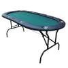 INO Design 73inch Oval Light Series Green Felt Foldable Poker Table view 1