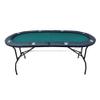 INO Design 73inch Oval Light Series Green Felt Foldable Poker Table view 2