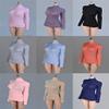 1/12 Scale Female Figure Clothes,Female Stretch Tight Sweater Thick Striped Bottoming Shirt Costume for 6inch Action Figure (Red) view 2