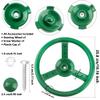 3 Pack Playground Steering Wheel Swingset Playset Wheel Toys Plastic Steering Wheel for Kids Outdoor Backyard Playhouse Treehouse (Color Set 1) view 2