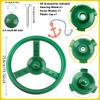 3 Pack Playground Steering Wheel Swingset Playset Wheel Toys Plastic Steering Wheel for Kids Outdoor Backyard Playhouse Treehouse (Color Set 2) view 2
