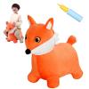 INPANY Bouncy Horse, Fox Hopper Toys, Toddlers Bouncing Animal Hopping, Plush Bounce Buddies, Inflatable Ride on Rubber Bouncer, Indoor Outdoor Birthday Gifts Toy for 2 3 4 Year Old Girls Boys view 1