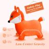 INPANY Bouncy Horse, Fox Hopper Toys, Toddlers Bouncing Animal Hopping, Plush Bounce Buddies, Inflatable Ride on Rubber Bouncer, Indoor Outdoor Birthday Gifts Toy for 2 3 4 Year Old Girls Boys view 3