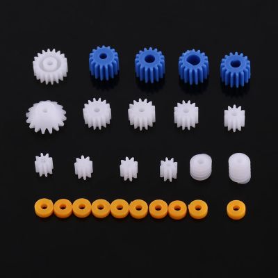 26pcs Plastic Spindle Gear Set DIY Car Robot Model Making Accessories Long Service Life Coreless Motor Parts