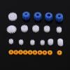 26pcs Plastic Spindle Gear Set DIY Car Robot Model Making Accessories Long Service Life Coreless Motor Parts view 1