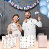 Chuxvon Boho Cow Bingo Cards, Pampas Grass Baby Shower Bingo Game for 24 Players, Gender Reveal Party Games, Family Friends Activities, Baby Shower Party Favors Supplies Decorations(02) view 4