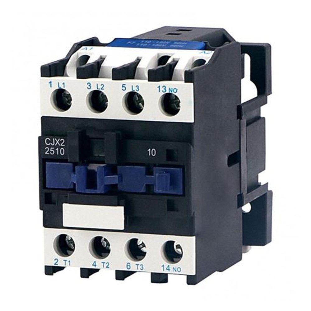 PGMTDEFXJO Circuit Breaker CJX2-2510.Permanent Electromagnetic Switch 3 Phase 3 Pole Silver 24-380V 50/60Hz DIN Rail Relay AC.Protect (Color : 110v)