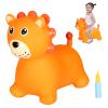 INPANY Bouncy Horse, Lion Hopper Toys, Toddlers Bouncing Animal, Kids Ride on Rubber Bouncer, Inflatable Jumping Horse, Outdoor Indoor Birthday Gifts for 2 3 4 Year Old Girls Boys view 1