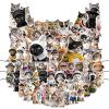 100Pcs Funny Cat Stickers in Bulk Stickers Cat Water Bottle Sticker Cute Kawaii Waterproof Sticker for Laptop Scrapbooking Cats Party Favor view 1