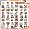 100Pcs Funny Cat Stickers in Bulk Stickers Cat Water Bottle Sticker Cute Kawaii Waterproof Sticker for Laptop Scrapbooking Cats Party Favor view 3