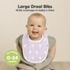 8-Pack Organic Baby Bibs for Boys, Girls - Soft Cotton Drooling and Teething Bibs for Baby Girl & Boy, Extra Absorbent, Easy to Clean & Put On for Toddler, Newborn, Infant 0-24 Months (Lunaris) view 2
