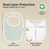 8-Pack Organic Baby Bibs for Boys, Girls - Soft Cotton Drooling and Teething Bibs for Baby Girl & Boy, Extra Absorbent, Easy to Clean & Put On for Toddler, Newborn, Infant 0-24 Months (Lunaris) view 3