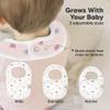 8-Pack Organic Baby Bibs for Boys, Girls - Soft Cotton Drooling and Teething Bibs for Baby Girl & Boy, Extra Absorbent, Easy to Clean & Put On for Toddler, Newborn, Infant 0-24 Months (Lunaris) view 4