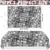 12 Stone Wall Tablecloths, Cobblestone & Rectangular Brick Designs, Stone Printed Table Cover, 51 x 86 Inch - Perfect for Medieval Castle, Knight & Halloween Party Supplies view 2