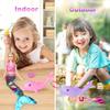 Magical Mermaid Dolls Set for Girls 4-7 - Princess Twin Dolls with Color-Changing Purple Dolphin, Summer Outfits & Sparkling Accessories (Crown, Flip Scales, Starfish Comb) Water Play Birthday Gift view 3