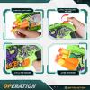 2 Pack Dinosaur Doodle Toy Gun Toy Foam Blaster with 80 Foam Bullets, 6 Dart Spinning Drums Pistol Toy, Foam Dart Gun Shooting Game Activities, Birthday Gift for Kids, Teens, and Ages 6 and Up view 3