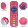 Baby Teether Toy for Babies 3-24 Months TV Remote Control Shape Chew Toy Teething Relief Baby Toys for Infants (Rose red) view 2