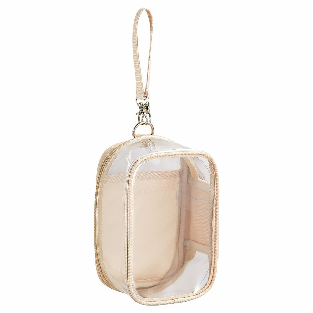 Lihit Lab myfa Pushikatsu Plush Decorative Box Pouch Chiffon Beige A3306-16