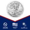 Air-Tite 25pcs 40.6mm Direct Fit "H40" Coin Capsule Holders for 1oz Silver Eagle | Protective Coin Cases for 1oz Silver Eagle, Kangaroo, Libertad view 2