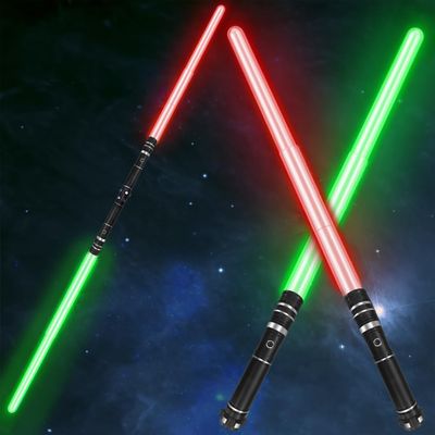 Beyondtrade Lightsabers Toy, 12 Colors Doubled-Blade Dueling Swords 2 in 1 Light Sabers with FX Sound for Kids Birthday Gift Halloween Cosplay Christmas Party Movie Fans Toys