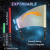 Beyondtrade Lightsabers Toy, 12 Colors Doubled-Blade Dueling Swords 2 in 1 Light Sabers with FX Sound for Kids Birthday Gift Halloween Cosplay Christmas Party Movie Fans Toys view 3