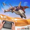 BEZGAR Drones for Kids | 2.4GHZ RC Plane, Remote Control Airplane, RC Helicopter, 360 Flip Fighter Jet Toy, Toys for ages 8-13 with Colorful LED Navigation Lights Red view 4