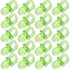 2 Bags Acrylic Baby Pacifier, Baby Shower Pacifier Favor Baby Shower Gender Show Gender Reveal Party Decoration for DIY Baby Shower Birthday Party Green view 1