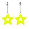 Boland - Pair of Neon Yellow Star Earrings view 1