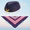 5 Pcs Flight Attendant Costume Accessories Women Airline Stewardess Outfits Flight Attendant Hat Pin Sunglasses Scarf Gloves view 2
