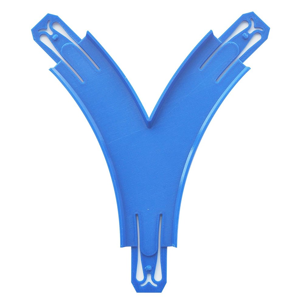 ARSUNOVO Racetrack Connectors Compatible with Hot Wheels,Hotwheels Track Builder,Booster,Curved Track Pieces,Y Shape 1 Packs