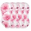 J JOYSAY Colorful Poppies Baby Burp Cloths for Boys Girls Large 22''x11'' Cotton Burping Cloths Extra Absorbent Soft 4 Layer Drool Cloths for Spit Up Babies 4 Pack view 1