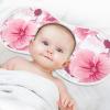 J JOYSAY Colorful Poppies Baby Burp Cloths for Boys Girls Large 22''x11'' Cotton Burping Cloths Extra Absorbent Soft 4 Layer Drool Cloths for Spit Up Babies 4 Pack view 4