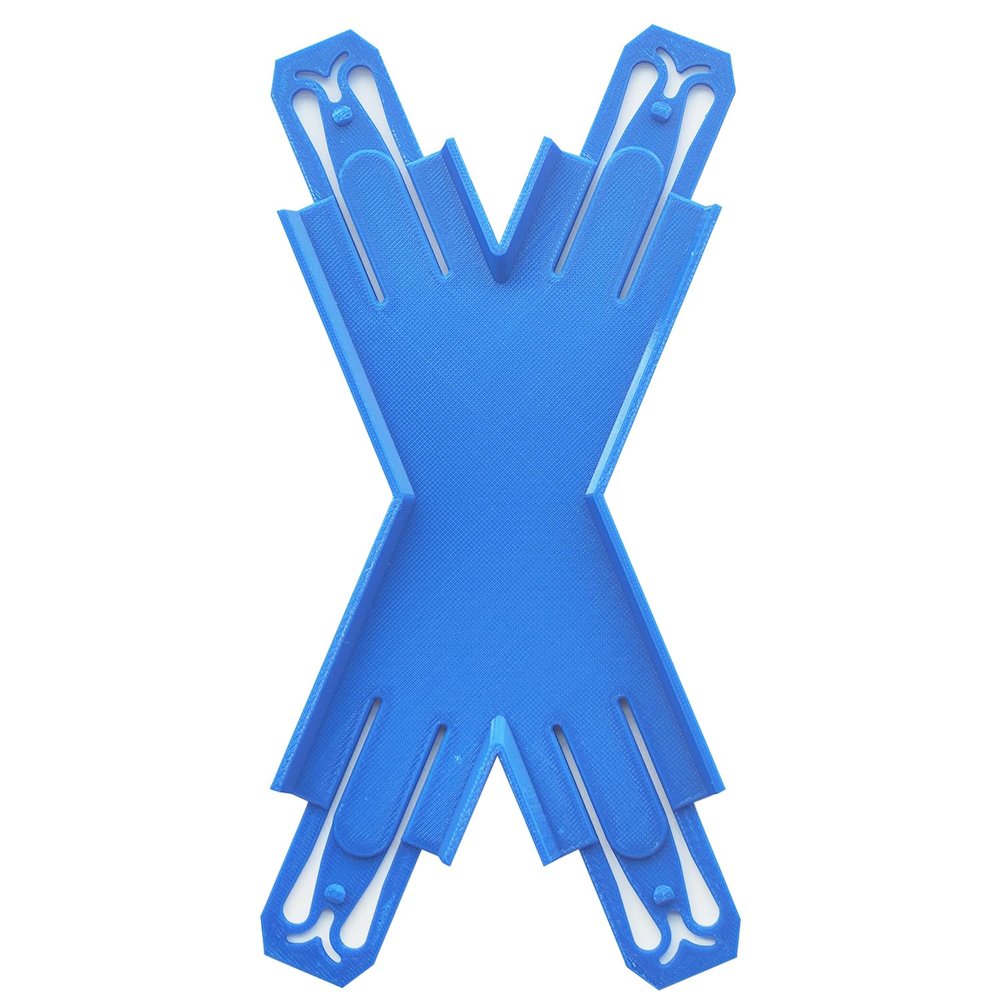 ARSUNOVO Racetrack Connectors Compatible with Hot Wheels,Hotwheels Track Builder,Booster,Curved Track Pieces,X Shape 1 Packs