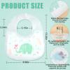 Skicuff 100 Pcs Disposable Baby Bibs Bulk for Baby Boys and Girls Individually Packaged Hygienic for Toddlers Traveling and Outdoor Use view 2