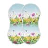 WELLDAY Muslin Baby Burp Cloths Set of 2, Soft Absorbent Flowers and Butterflies Cotton Burping Cloth, Milk Spit Up Rags for Newborn Unisex, 22 x 11 Inch view 1