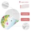 WELLDAY Muslin Baby Burp Cloths Set of 2, Soft Absorbent Flowers and Butterflies Cotton Burping Cloth, Milk Spit Up Rags for Newborn Unisex, 22 x 11 Inch view 4