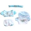 niannyyhouse 10cm~15cm 20cm 40cm Plush Doll Clothes Headwear Hoodie Coat Pants Doll Dressup (Light Blue 10cm~15cm) view 1