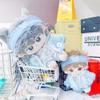 niannyyhouse 10cm~15cm 20cm 40cm Plush Doll Clothes Headwear Hoodie Coat Pants Doll Dressup (Light Blue 10cm~15cm) view 2
