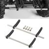 Aluminum CNC Modular Bumper Set for 1/10 RC Crawler Chassis LCG Rigs Comp Builds TRX4 SCX10 Gspeed Power Wagon Cliffhanger Body (Black) view 1