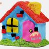 10pcs Unfinished Wooden Piggy Banks for Boy Girl Craft Adorable House Shaped Container for Creative Saving Activities view 2