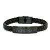 Generic Juggling Gifts for Dad, Engraved Braided Leather Bracelet for Father's Day, Mens Gifts from Son, Unique Juggling Themed Sarcastic Funny Gifts for Jugglers, Small, Black view 1