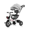 Oisei Kids Tricycle,Tricycle Stroller,Kid Stroller,5 in 1 Kids Trike Kids Tricycle Stroller with Push Handle,Removable Canopy/Guardrail,Adjustable Rotate Seat Baby Trike,Gray view 1