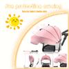 Oisei Kids Tricycle,Tricycle Stroller,Kid Stroller,5 in 1 Kids Trike Kids Tricycle Stroller with Push Handle,Removable Canopy/Guardrail,Adjustable Rotate Seat Baby Trike,Gray view 4