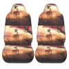 ViLlex Seat Covers Car Seat Cover Car Seat Protector Waterproof Universal African Savannah Giraffe Calf, Black view 2