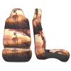 ViLlex Seat Covers Car Seat Cover Car Seat Protector Waterproof Universal African Savannah Giraffe Calf, Black view 4