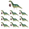 10Pcs Walking Animal Balloons Pet Balloons Farm Animal Balloon Foil Balloon (Dinosaur and Egg) view 1