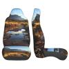 ViLlex Seat Covers Car Seat Cover Car Seat Protector Waterproof Universal Creek Stones view 4